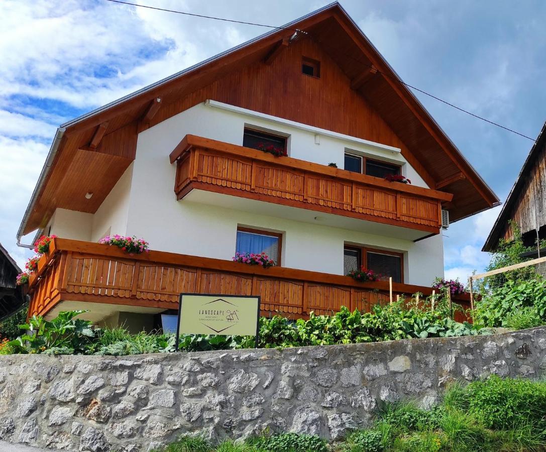 Apartment Landscape - New Modern Apartment Near Bled Zgornje Gorje Exterior foto